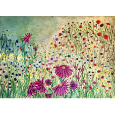 Wildflower Meadow – Original Watercolor Wildflower Meadow – Original Watercolor