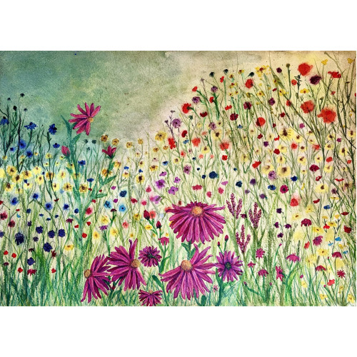 Wildflower Meadow – Original Watercolor Wildflower Meadow – Original Watercolor