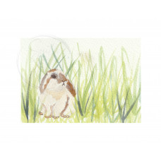 Brown Standing Bunny Original